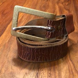 MENS 34 Leather Island Belt by Bill Lavin